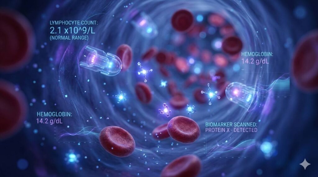 Metabolomic signatures blood test analysis