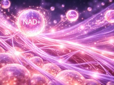 NAD+ and collagen anti-aging - cellular health concept