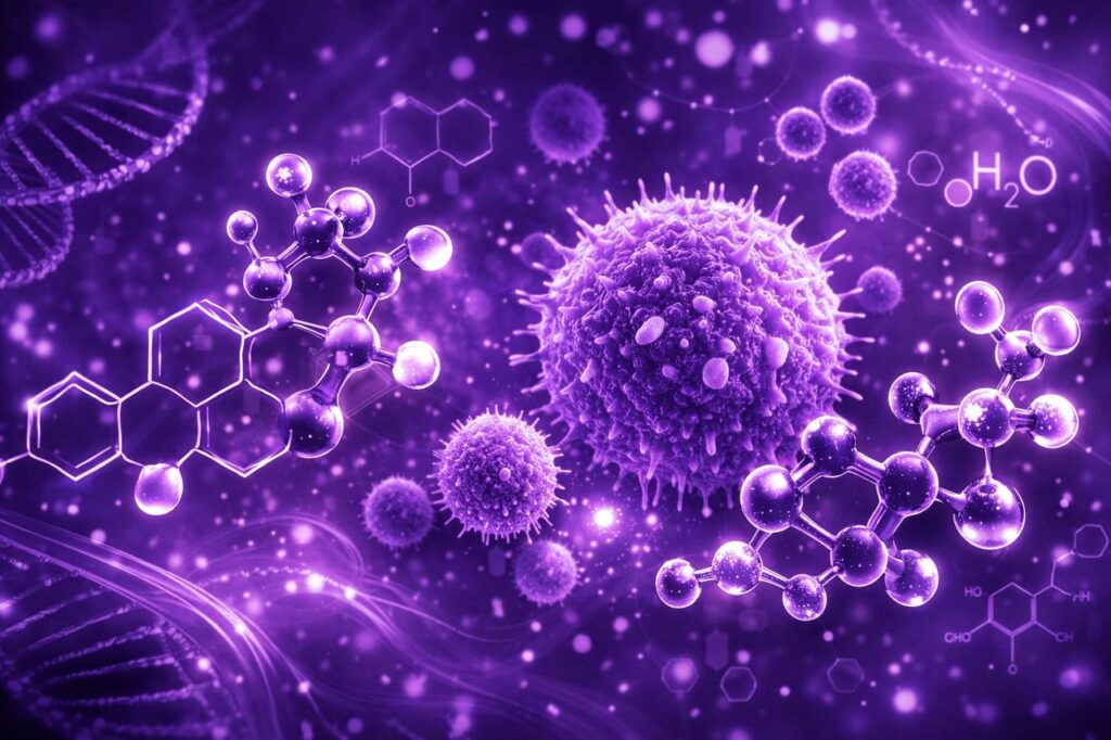 Cortisol stress hormone and immune system